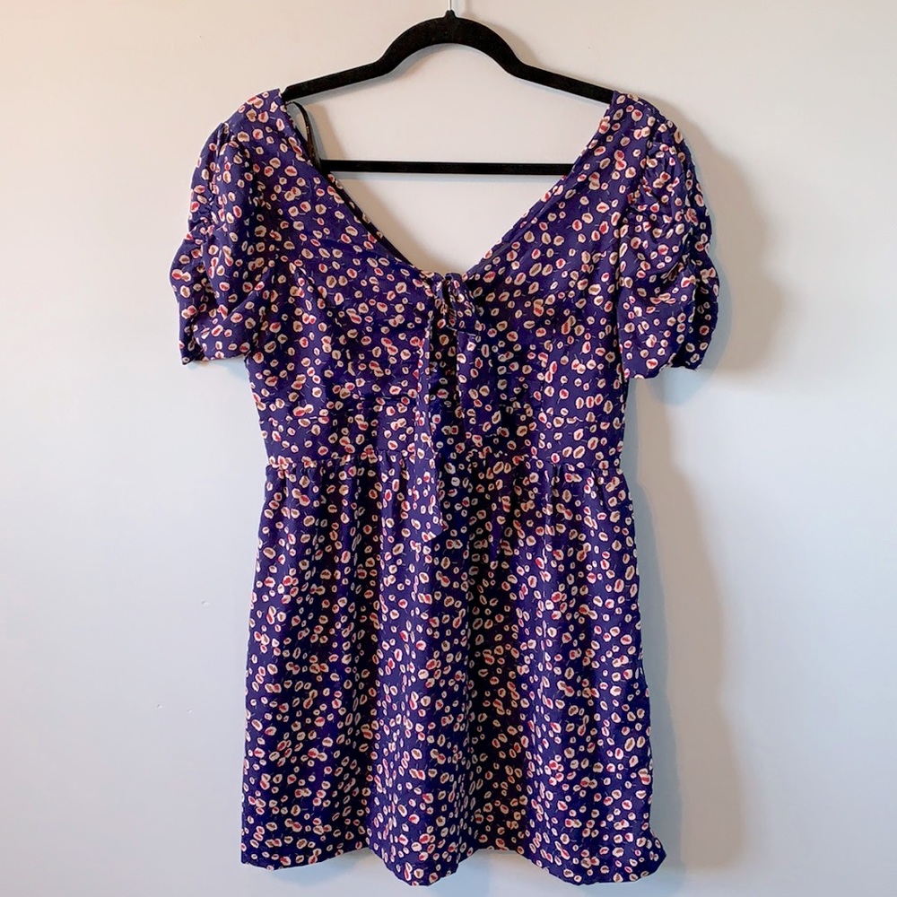 Adorable Tie-Neck Mini Dress